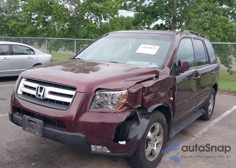 2007 Honda Pilot Ex-L from USA, damaged, VIN 2HKYF18737H534888